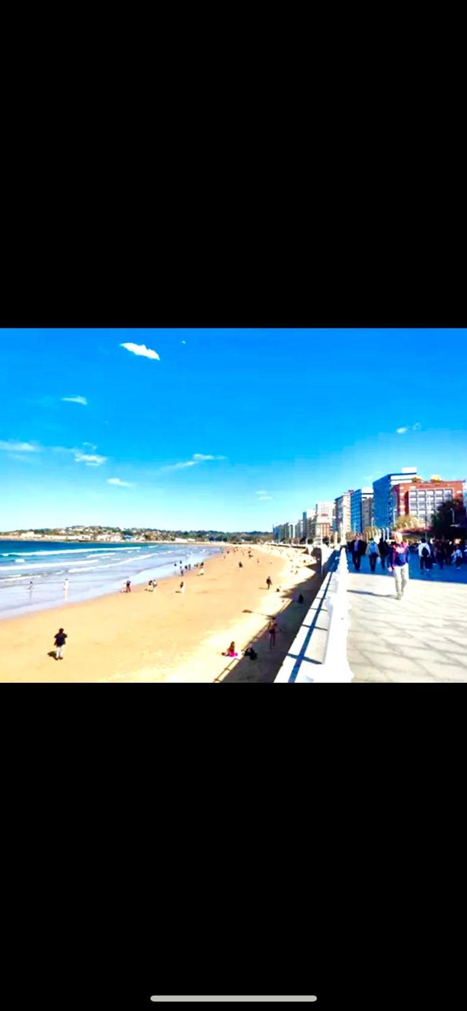 Atico Con Terraza, Vistas Al Mar Y Parking En Playa De S Lorenzo خيخون المظهر الخارجي الصورة